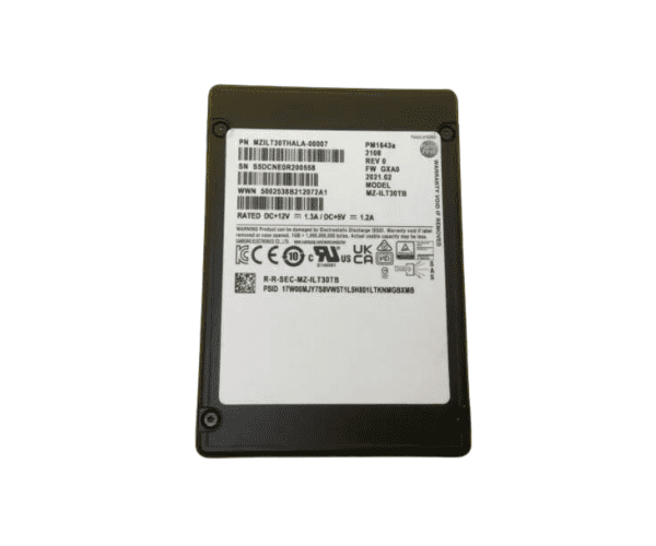 Dell EMC 30.92TB SAS MZILT30THMLA-00007 (PM1643) SSD for Dell Server