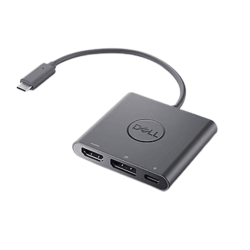 Dell 492-BCTU USB-C to HDMI/DP Adapter with Power Pass-Through