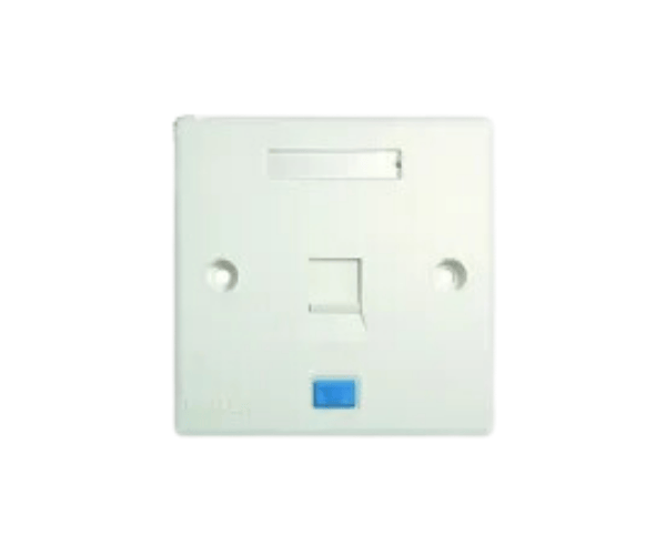 Dintek 1303-12011CH 1-Port Wall Plate with Shutter