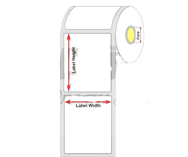 Direct Thermal Label 38mm x 25mm