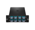FHD 8 x MTP®-8 Mesh Cassette 64 Fibers OM4 Multimode Universal Polarity 8 x 8F MTP® to 8 x 8F MTP® (Aqua) 0.35DB max