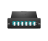 FHD MTP®-12 Cassette 12 Fibers OM3 Multimode Type A MTP® to 6 x LC Duplex (Aqua) 0.35DB max