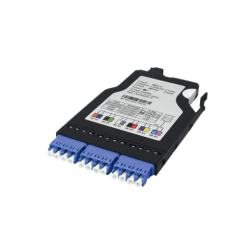 FHX MPO-12 CASSETTE 12FIBERS OS2 SINGEMODE MPO TO 3X LC QUAD (BLUE) 0.35DB MAX