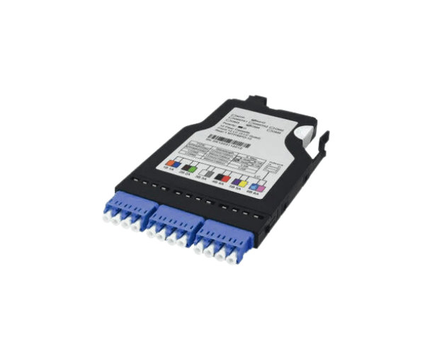 FHX MPO-12 CASSETTE 12FIBERS OS2 SINGEMODE MPO TO 3X LC QUAD (BLUE) 0.35DB MAX