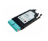 FHX MPO-8 Cassette 8 Fibers OM4 Multimode MPO TO 2X LC QUAD (AQUA) 0.35DB Max
