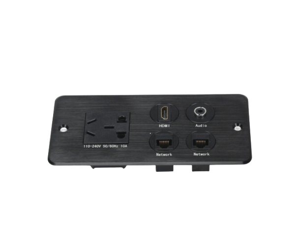 Flush mounted USB wall socket HDMI audio electrical outlet types power connection