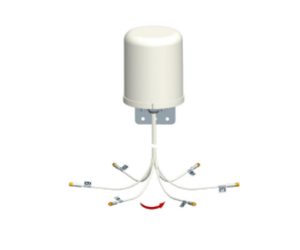 Fortinet FANT-06ABGN-0606-O-R 2.4/5GHz 6dBi Wi-Fi Omni Antenna with 6 RPSMA Connectors