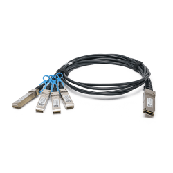 Fortinet FN-CABLE-QSFP28-4SFP28-1 100 GE QSFP28 Breakout to 4x 25 GE SFP28 Passive Direct Attach Cable