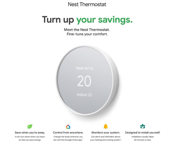 Google Nest Thermostat - Smart Thermostat for Home
