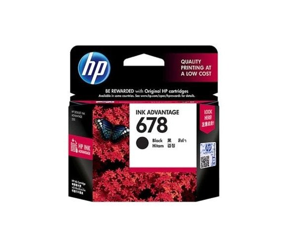 HP 678 Black Original Ink Advantage Cartridge (CZ107AA)