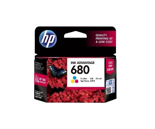 HP 680 Tri-Color Original Ink Advantage Cartridge (F6V26AA)