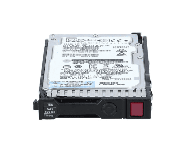 HPE 600GB 12G SAS 15K SFF SC Mission Critical HDD