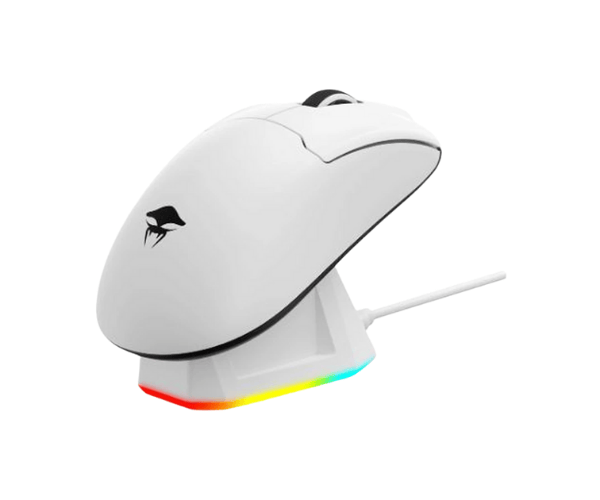 Havit StarBlaze-2 H.KRAKEN Bluetooth (Multi Mode) White-Black Gaming Mouse With RGB Charging Dock