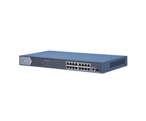 Hikvision DS-3E0518P-E 16 Port Gigabit Unmanaged POE Switch