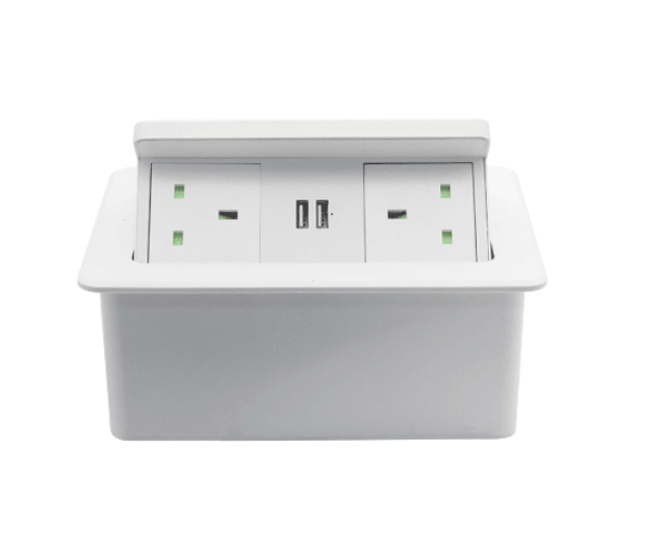 Hot sell UK power socket wire cable storage box wireless charger with uk plug