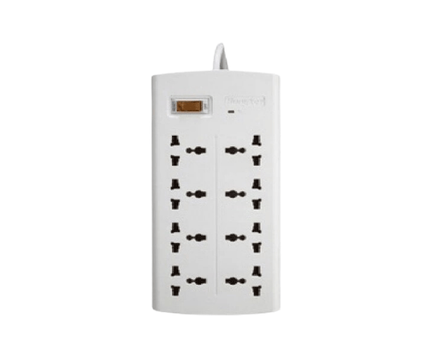 Huntkey 2 Pin 8 Port White Power Strip