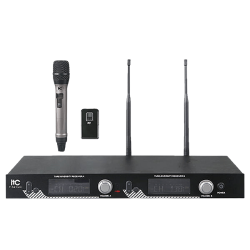 ITC T-521UV UHF Segment LCD liquid Crystal Display Wireless Microphone