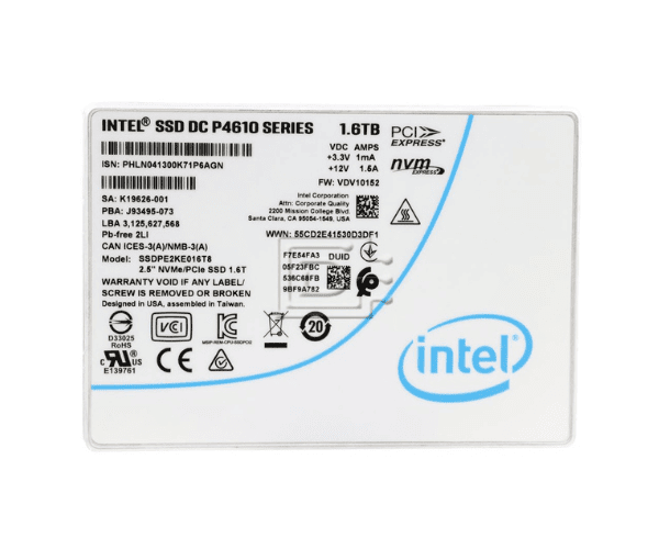 Intel 1.6TB SSDPE2KE016T801 NVMe Server SSD