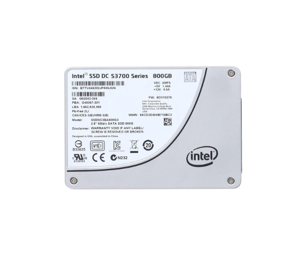 Intel SSDSC2BA800G301 S3700 Series 800GB 6G SATA SSD