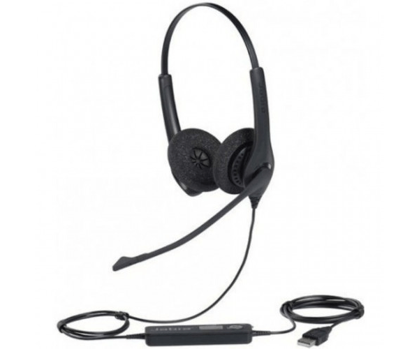 JABRA BIZ 1500 Duo (Dual Ear) USB Headphone Black