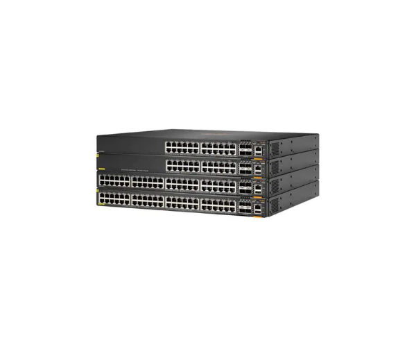 JL665A - Aruba 6300F 48-port 1GbE Class 4 PoE and 4-port SFP56 Switch