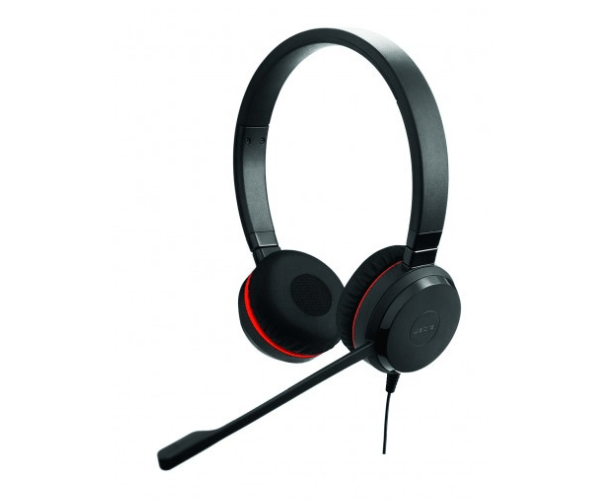 Jabra Evolve 30 MS DUO Dual Ear USB & 3.5mm Noise Cancelling Head Phone Black