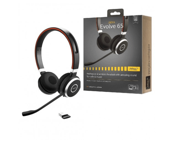 Jabra Evolve 65MS DUO Professional Wireless Headphone Black