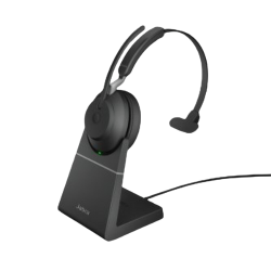 Jabra Evolve2 65 USB-A Mono UC Headset with Black Deskstand