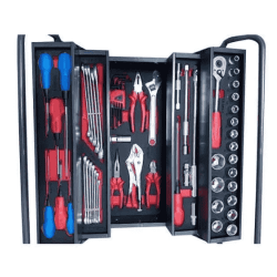 Jetech TB-58S 58Pcs Tool Kit with 21 Inch Professional Steel Tool Box