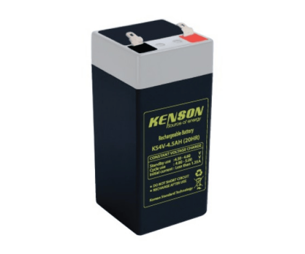KENSON KS4 4V 4.5AH Rechargeable Sealed Lead Acid Battery