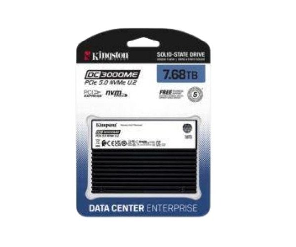 Kingston SEDC3000ME/7T6 DC3000ME 7.68TB PCIe 5.0 NVMe U.2 SSD