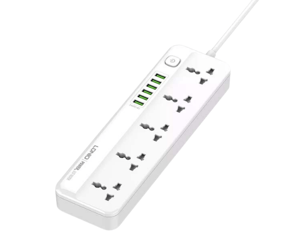LDNIO SC5614 Power Strip Surge Protector with 5 AC Outlets and 6 USB Charging Ports