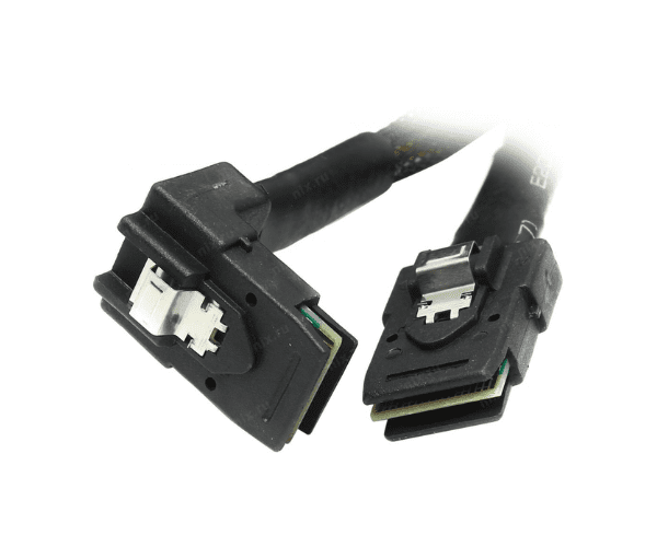 LSI LSI00275 CBL-RA8087SB-10M L5-00198-00 1M Internal Multi-Lane Right-angle Mini-SAS to Mini-SAS Cable with Sideband