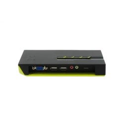 LevelOne KVM-0421 | 4-Port USB KVM Switch with Audio Support for PC and Mac