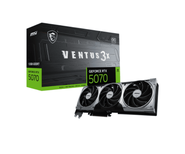 MSI GeForce RTX 5070 12G VENTUS 3X OC Graphics Card