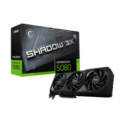 MSI GeForce RTX 5080 16G SHADOW 3X OC Graphics Card