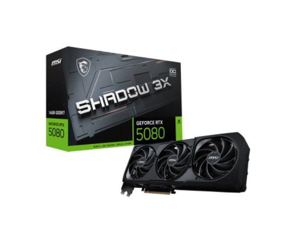 MSI GeForce RTX 5080 16G SHADOW 3X OC Graphics Card