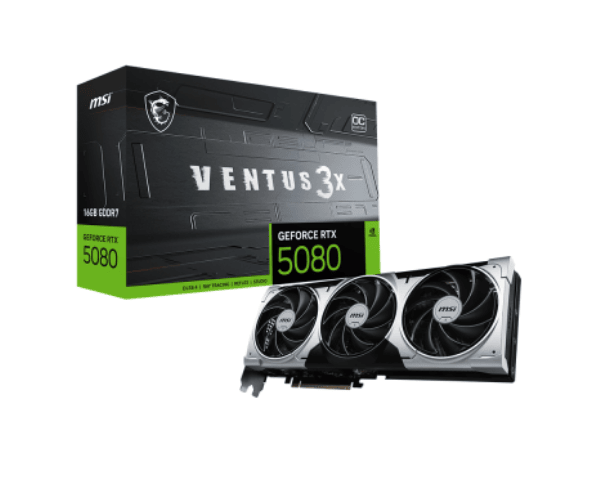 MSI GeForce RTX 5080 16G VENTUS 3X OC PLUS Graphics Card