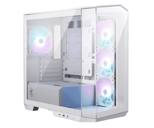 MSI MAG PANO M100R PZ White Micro-ATX Tower Gaming Case