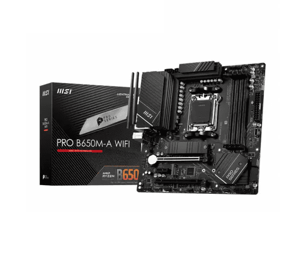MSI PRO B650M-A WIFI DDR5 AMD AM5 mATX Motherboard