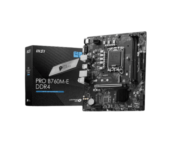 MSI PRO B760M-E DDR4 mATX Motherboard
