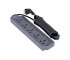 Many 2 Pin 5 Port Black Power Strip
