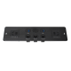 Media hub desktop data box built in 2 AC ways power socket with weak CAT6 CAT3 and USB data port