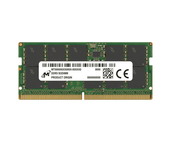Micron MTC20C2085S1TC56BR 32GB DDR5-5600 ECC SODIMM 2Rx8 CL46 Memory