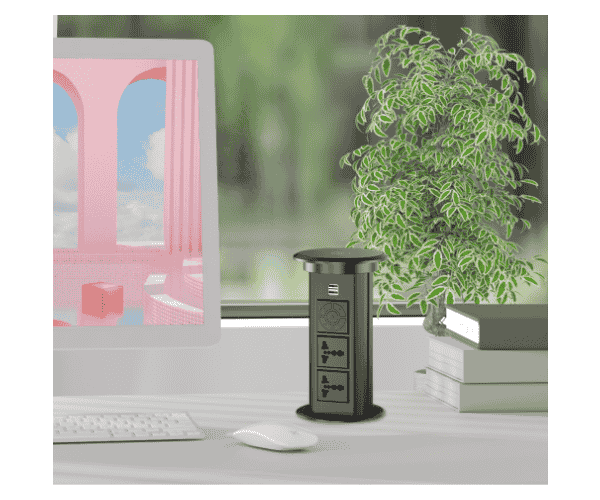 Multi function Hidden Office Tabletop Outlet Conference Electrical Desktop Pop Up Power Socket