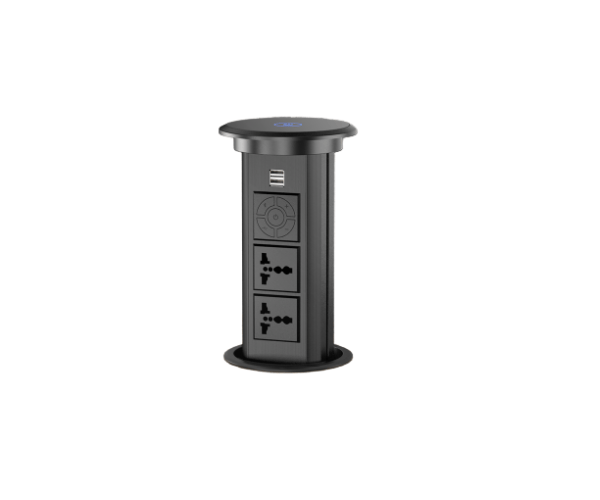 Multi function Hidden Office Tabletop Outlet Conference Electrical Desktop Pop Up Power Socket