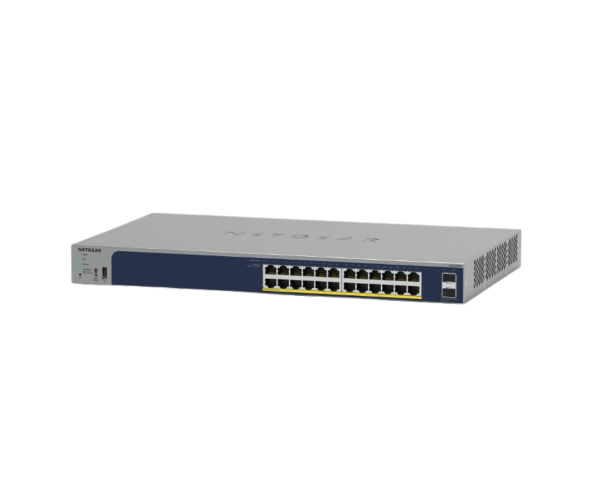 NETGEAR GS724TPPv3 24 Port Gigabit Ethernet PoE+ Smart Switch