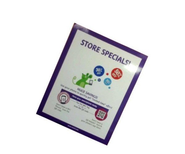 NFC Customized Poster With QR Code