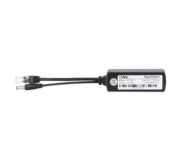 ONV PD5202 10 to 100 Mbps PD PoE Splitter Cable