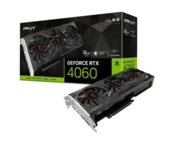 PNY GeForce RTX 4060 8GB XLR8 Triple Fan GDDR6 Graphics Card